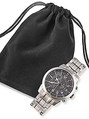 (10) Velvet Black Drawstring Pouch